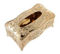 GinMimi Caja de pañuelos de acrílico europeo de lujo KTV para pañuelos, soporte para pañuelos para baño