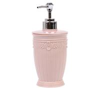 GinMimi Dispensador de jabón de 400 ml, dispensador de flores vacías talladas, para champú, jabón, ducha, dispensador de jabón de repuesto para fregadero de cocina, dispensador de jabón, botella de