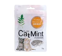 GinMimi Golosinas de menta para gatos, encías, polvo para aliento, para mascotas, gatitos, cama redonda C para perros
