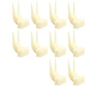 GinMimi Juego de 10 tenedores de alimentación para pájaros, loros y verduras, para cacatúas, golosinas y aves