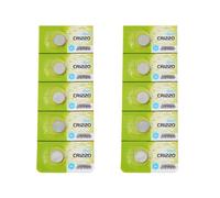 GinMimi Paquete de 5/10 pilas de botón CR1220 de 3 V, batería de botón de litio CR1220 para juguetes y mandos a distancia, batería de control remoto