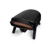 Gino D'Acampo Vesuvio - Horno de pizza a gas de 14 pulgadas con termómetro integrado, piedra para pizza y construcción de acero inoxidable