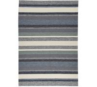 Gino Falcone Alfombra de poliéster acolchada a mano - azul multicolor - 70x140 cm