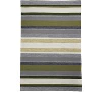 Gino Falcone Alfombra de poliéster acolchada a mano - verde multicolor - 70x140 cm