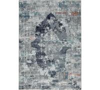 Gino Falcone Alfombra de poliéster estampada a máquina - azul - 160x230 cm