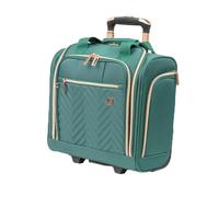 Gino Ferrari Maleta blanda con ruedas - Maletas de viaje con ruedas de carcasa suave | Maletas detalladas de primera calidad más suaves para vacaciones, descansos y escapadas, Teal, Under Seat