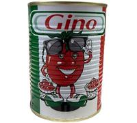 GINO - Puré de Tomate Doble Concentrado 400 g - Base para Salsas, Guisos y Sopas Caseras - Textura Espesa, Sabor Intenso