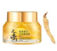 Ginseng Anti-Wrinkle Serum And Cream,Ginseng Anti-Wrinkle Moisturizing Cream, Ginseng Extract Liquid, Collagen Firming Peptides Ginseng Essence, for Tightening Skin Reduce Fine Lines (1pcs)