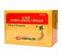 Ginseng Coreano Ilhwa 500mg x 100 Cápsulas | Producto Sin aditivos | Vitalidad y Defensas Naturales | Raíces Panax de Cultivo Propio y Extracción Exclusiva | TONG-IL