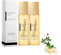 Ginseng Eye Oil Roller Ginseng Eye Brightening Oil Roll On Ginseng Under Eye Roller Oil Essense Anti-Wrinkle Eye Serum for Dark Circles Fine Lines and Wrinkles (2pcs)