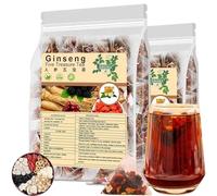 Ginseng Five Treasure Tea - Traditional Chinese Herbal Tea Bags, Natural Blend with Mulberry & Goji Berry, Caffeine-Free Herbal Tea for Daily Relaxation (50 Bsgs)