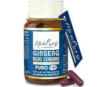 Ginseng Rojo Coreano Puro 1000mg | Panax Ginseng Máxima Concentración en Ginsenósidos | Energía Mental Vitalidad | Adaptógeno Natural | 50 Cápsulas Veganas Estado Puro