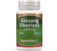 Ginseng Siberiano 1000 mg | 60 Comprimidos | NaturBite |Mejora la Resistencia Física y Mental, Ayuda a Aumentar la Energía y Reducir el Estrés