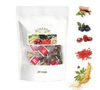 Ginseng Six Treasure Tea,Men’s Herbal Tea, Individually Packed 20 Bags (1)