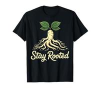 Ginseng Stay Rooted Herbal Nature Wellness Camiseta