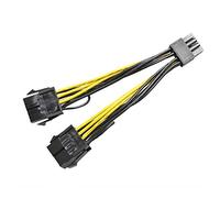 Gintai Cable de alimentación de tarjeta gráfica CPU de 8 pines macho a doble PCIe de 8 pines hembra de repuesto para NVIDIA Tesla K80/M40/M60/P40/P100 030-0571-000 (10 cm)