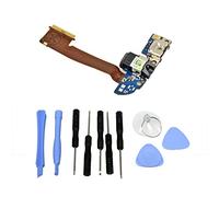 Gintai Conector de carga para auriculares Flex USB Charging Connector Dock para HTC One M8, piezas de repuesto para reparación, incluye caja de herramientas
