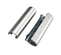 GINTAI Cubierta de bisagra de eje de pantalla LCD de repuesto para Dell Inspiron 3510 3511 3515 3520 3521 3525 0HNFH 0TR1XD negro (plateado)