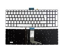 Gintai Keyboard Teclado UK Layout para HP Envy X360 M6-W M6-W000 M6-W100 15-W 15-W000 15-W001NA 15-W002NA 15-W003NA 15-W004NA 15-W101NA 15-W102NA 15-W103NA 15-W104NA Backlit Keyboard Laptop (Silver)