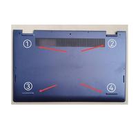 Gintai - Patas de Goma para Ordenador portátil DELL Inspiron 3510 3511 3515 3520 3521 3525 vostro 3510 3515 3520 3525 Bottom Case Rubber Feet Base Cushion Pads (Negro)