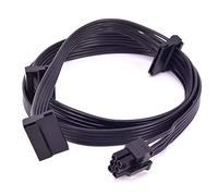 Gintai Sustitución del cable de alimentación para PCI-E 6 pines 1 a 3 SATA de 15 pines Corsair CX850M CX750M CX600M