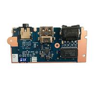Gintai Sustitución del puerto Ethernet LAN de la tarjeta de audio E/S USB para Lenovo ThinkPad E570 E575 RJ45 01EP132