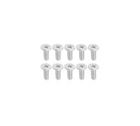 Gintai - Tornillo de cabeza Phillips M4 x 10 mm para soporte de TV de cabeza plana Pernos Accesorios de acero inoxidable Tornillos para monitor de TV Montaje (10 unids/set)