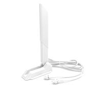 Gintai WiFi 7 Antena para ASUS ROG Crosshair X870E/STRIX B850 B860 X870 Z790 Z890 Maximus Z890 Z790 WLAN Amplifiers WiFi 7 Tarjeta Gaming Tri-Bande 12dBi Bluetooth 5.4, Base Magnética (White)