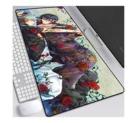 Gintama Anime Alfombrillas de Ratón - Gaming Mousepad 900x400mm, 3mm Base de Goma Antideslizante, Superfície con Textura Especial, Compatible con ratón láser y óptico, para PC y Laptop, F