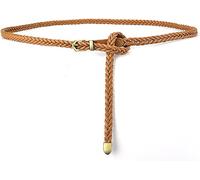 GINTON Women's Belt,Elastic Waist Belt, Retro Fashion Belt Women's Versatile Braided Fashion Belt Decorative Dress Jeans Belt (Belt Length : 100cm, Color : G) (Color : C2, Size : 100)