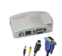 GINTOOYUN Adaptador VGA a RCA, convertidor AV Compuesto de S-Video a VGA, para HDTV, monitores, computadora portátil, computadora de Escritorio, PC. por Fengqlong