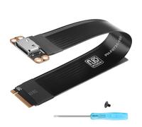 GINTOOYUN Cable adaptador PCI-E4.0 M.2 NVME a Oculink SFF-8611/8612 M.2 M-Key 2280 NGFF a Oculink SFF-8611 SFF-8612 cable host hembra para portátiles, eGPU, etc (6,89 pulgadas)