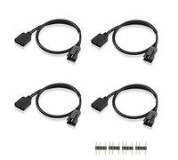 GINTOOYUN Cable de Extensión RGB de 3 Pines a SM Cable Adaptador Macho ARGB 5V Direccionable para Ventilador, Tira LED PC (0,98ft)(Estilo 3)