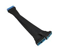 GINTOOYUN Cable de extensión USB 3.0 de 19/20 pines, divisor interno de 1 a 2 Y, adaptador de extensión interno DIY (5.9 pulgadas)