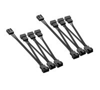 GINTOOYUN Cables PWM de 4 Pines para Ventilador de Chasis y CPU - Cable de Extensión de Alimentación para Refrigeración de PC - 4 Pines Hembra a Macho