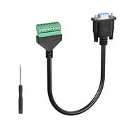GINTOOYUN DB9 - Adaptador de terminal de tornillo hembra a 8 pines VGA a 8 pines para uso prolongado de hosts de computadora o dispositivos de pantalla a través de cable de red (0,3 m/11,8 pulgadas