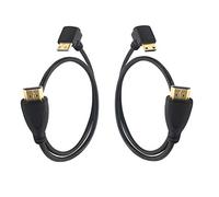 GINTOOYUN Mini HDMI a HDMI, 90 grados, 2 unidades