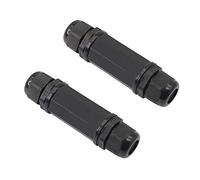 GINTOOYUN Paquete de 2 acopladores impermeables RJ45, conector Ethernet RJ45 hembra a hembra blindado, Cat5 / 5e / 6 8P 8C, adaptador de red LAN IP67.