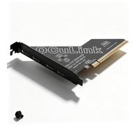 GINTOOYUN Tarjeta de expansión PCIe X16 Gen4.0 a 4X Oculink SFF8611/8612 con apertura 2U para SSD U.2 y tarjeta gráfica externa eGPU PCIE X16