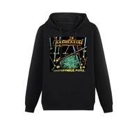 GINVIK Agent Steel Unstoppable Force Hoody Men Hoody Sweatershirt Black L