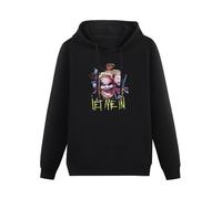 GINVIK Let Me In Wrestling Bray Fiend Hoody For Mens Hoodie Black S