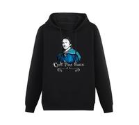 GINVIK Men Perceval of Wales It's Not Fake Kaamelott Hooded Arthur Pure Cotton Tops Long Sleeve Hoodie Shirt Hoody Black XXL