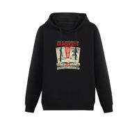 GINVIK Men's Grindhouse Double Feature Planet Terror Death Proof Hooded Print Hoodies Hooded O Neck Black XXL