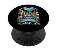 Ginzan Onsen Yamagata Japón Retro Kanji Personaje Recuerdo PopSockets PopGrip Adhesivo