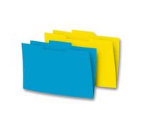 Gio pack de 50 subcarpeta 250g pestaña centro folio amarillo caña