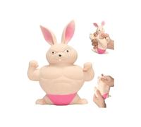 Giocattolo giocattolo di coniglio squishy giocattolo elastico glu di gomma riempita di coniglio sollievo da coniglio e adulti per l'ansia e l'autismo