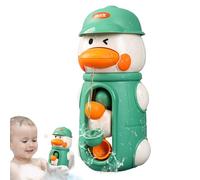 Giochi Da Vasca Per Prima Infanzia - 3.54 pollici Anatre per Vasca con Ruota ad Acqua Girevole per 2-4 Anni, Gioco Sensoriale Divertente Con Ventose Per Doccia, Asilo, Spiaggia E Piscina