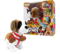 Giochi Peziosi Emotion Pets - Samby tierno Peluche de San Bernardo para mimar y Llevar a Cabo con su Correa y su Barril, para niños a Partir de 3 años