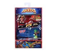 Giochi Preziosi Akedo Axel VS Epic Miss Slither, Juego Completo para iniciar la Batalla, 2 Guerreros Akedo y 2 Controladores incluidos, para niños a Partir de 6 años, AKE01400, Multicolor