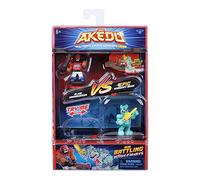 Giochi Preziosi Akedo Glam Granderson VS Epic Shreddy Bear - Juego Completo para iniciar la Batalla, 2 Guerreros Akedo y 2 Controladores incluidos, para niños a Partir de 6 años, AKE01200, Multicolor